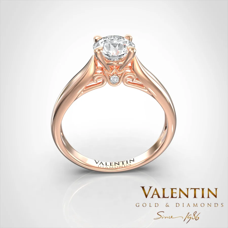 Engagement Ring 4735 – rose gold
