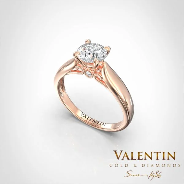 Engagement Ring 4735 – rose gold