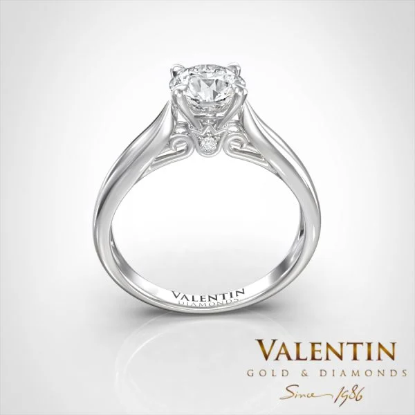 Engagement Ring 4735 – white gold