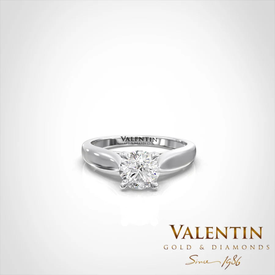 Engagement Ring 4735 – white gold