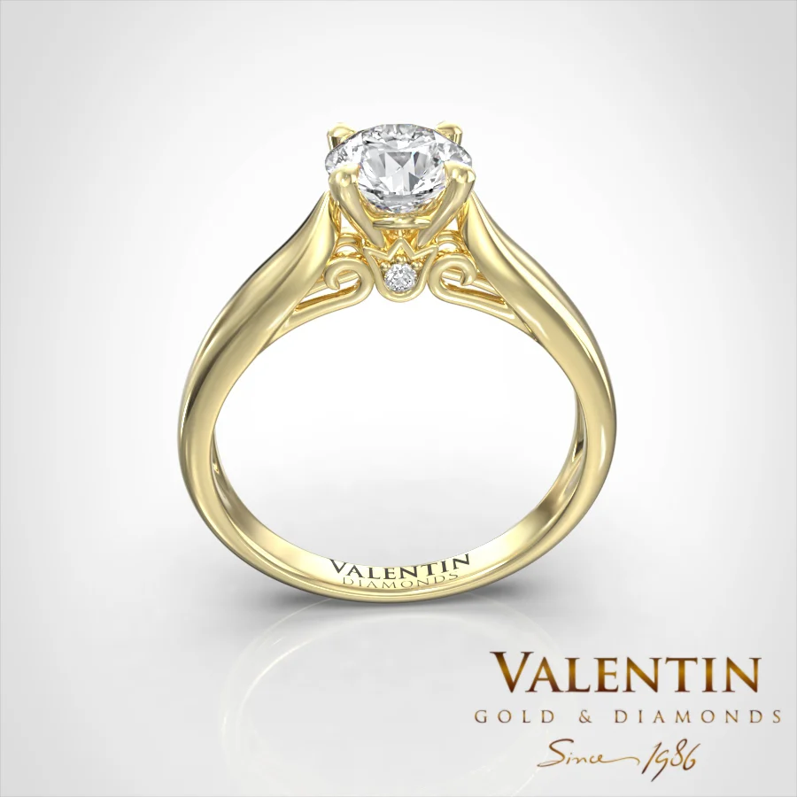 Engagement Ring 4735 – yellow gold