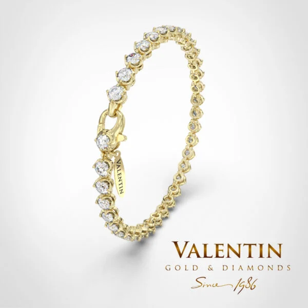 Women's Gold Tennis Bracelet 8292 - 3mm – yellow gold