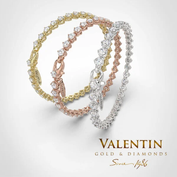 Women's Gold Tennis Bracelet 8292 - 3mm