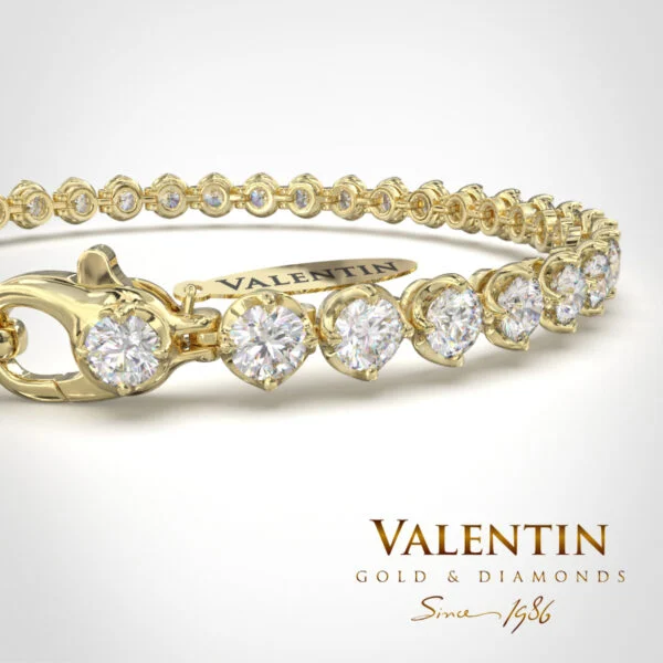 Women's Gold Tennis Bracelet 8292 - 3mm – yellow gold