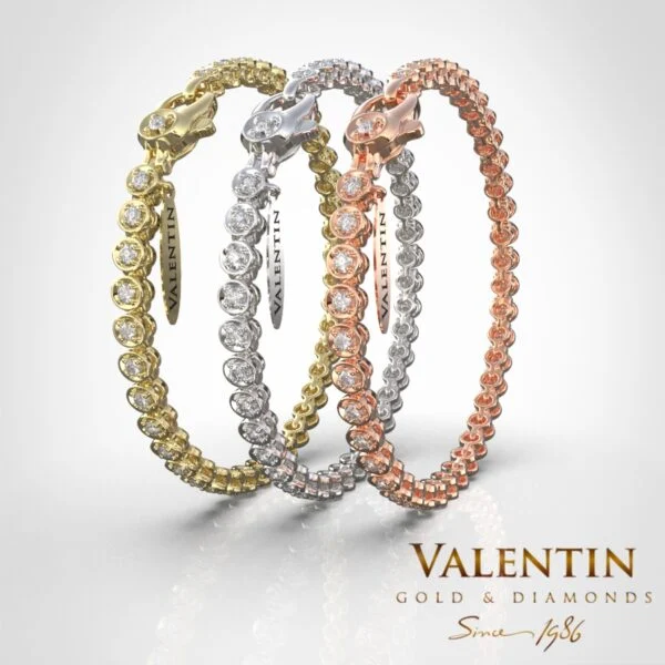 Women's Gold Tennis Bracelet 8331