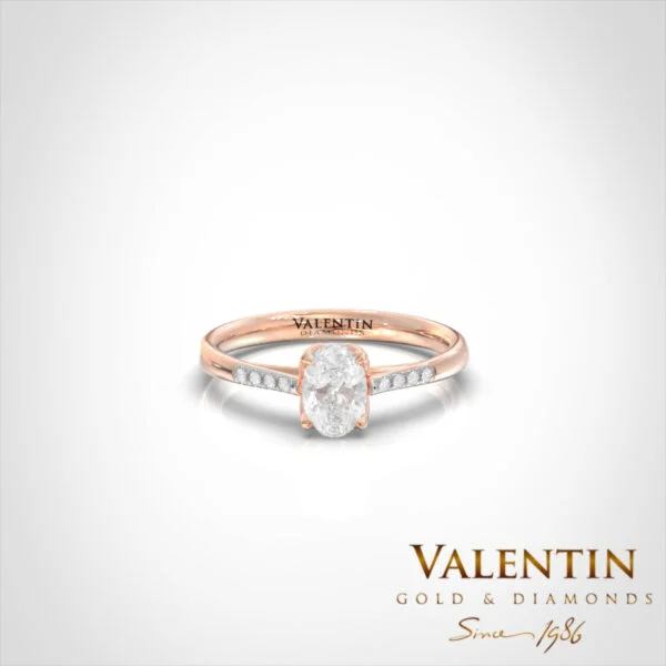 Amor Engagement Ring 4761 – rose gold