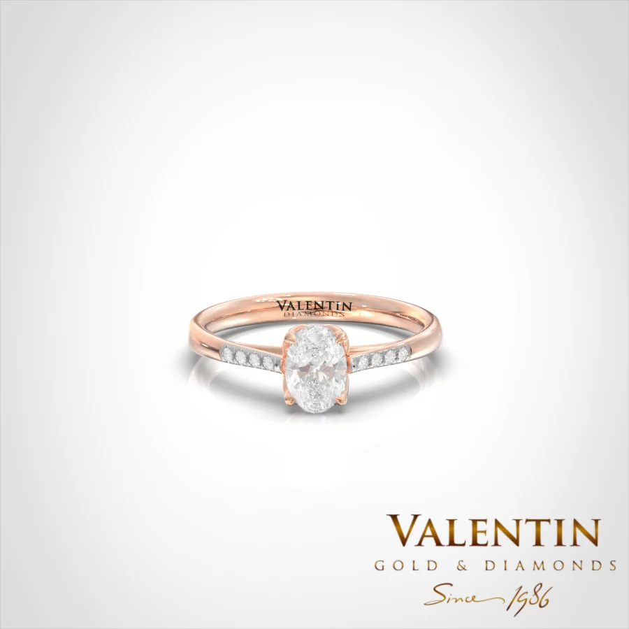 Amor Engagement Ring 4761 – rose gold
