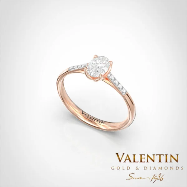Amor Engagement Ring 4761 – rose gold