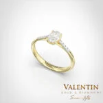 Amor Engagement Ring 4761 – yellow gold