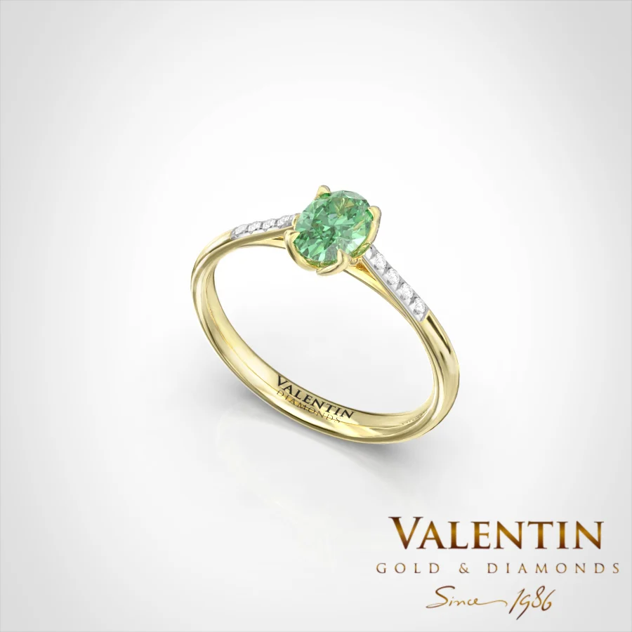 Amor Engagement Ring 4761 – yellow gold