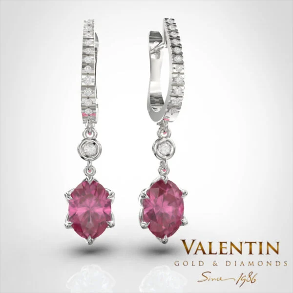 Royal Gold Earrings 7612 – white gold