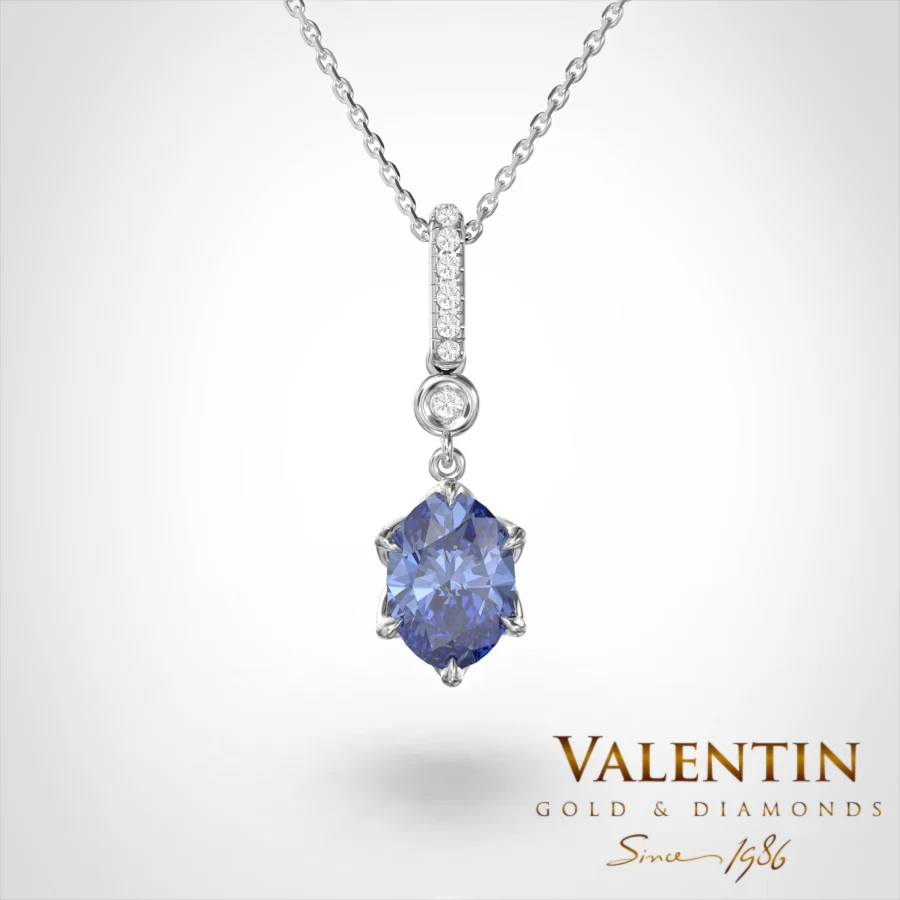 Royal Gold Pendant 6934 – white gold