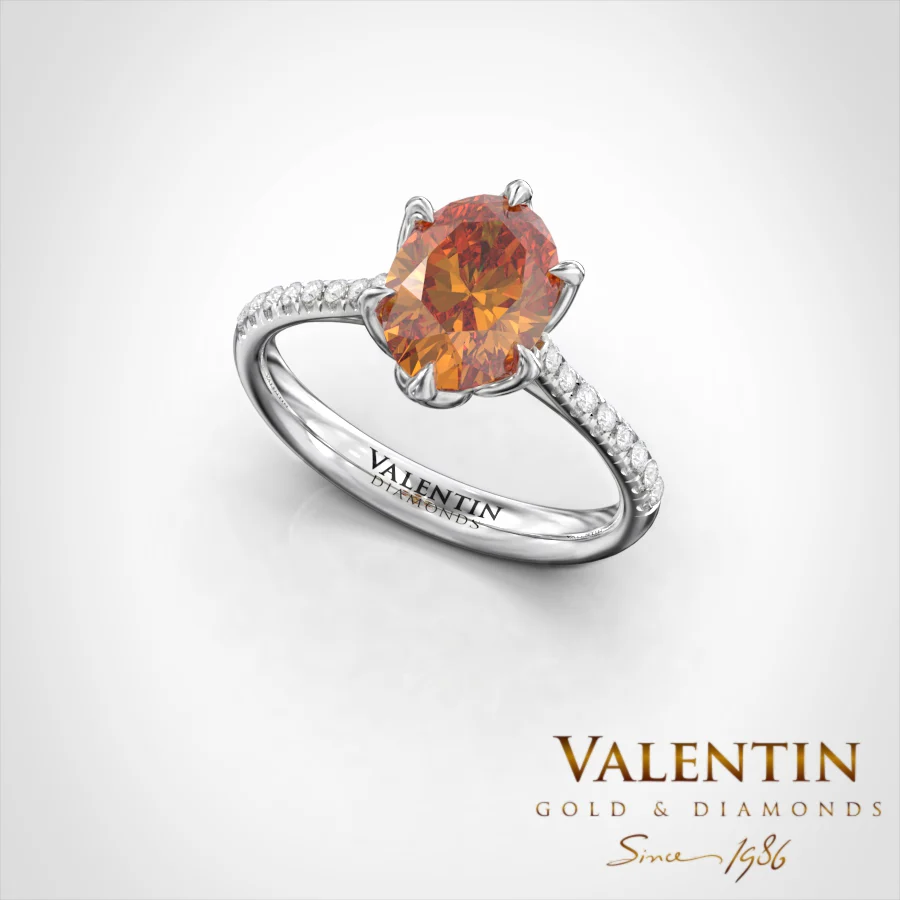 Годежен пръстен Royal Color Diamond 4757 – бяло злато