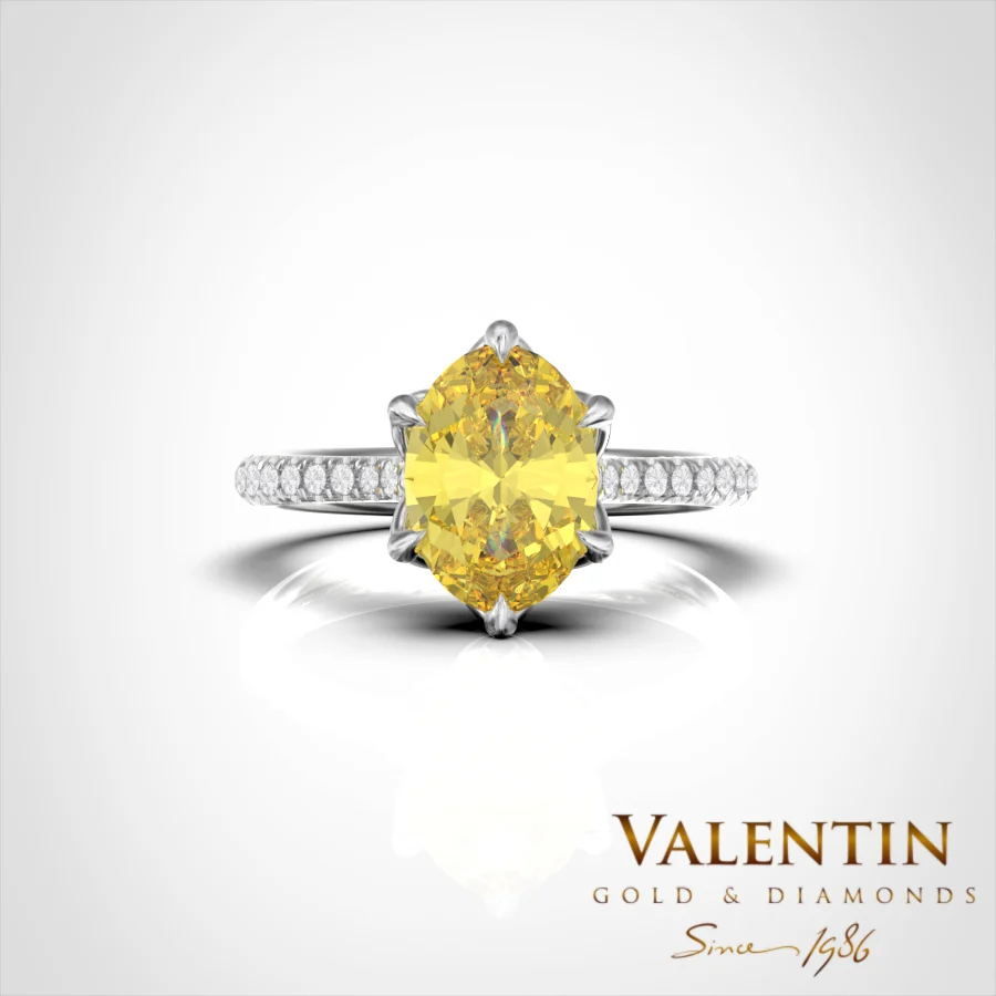 Годежен пръстен Royal Color Diamond 4757 – жълто злато