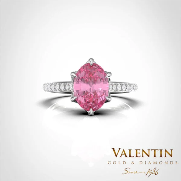 Engagement Ring Royal Pink Sapphire 4757