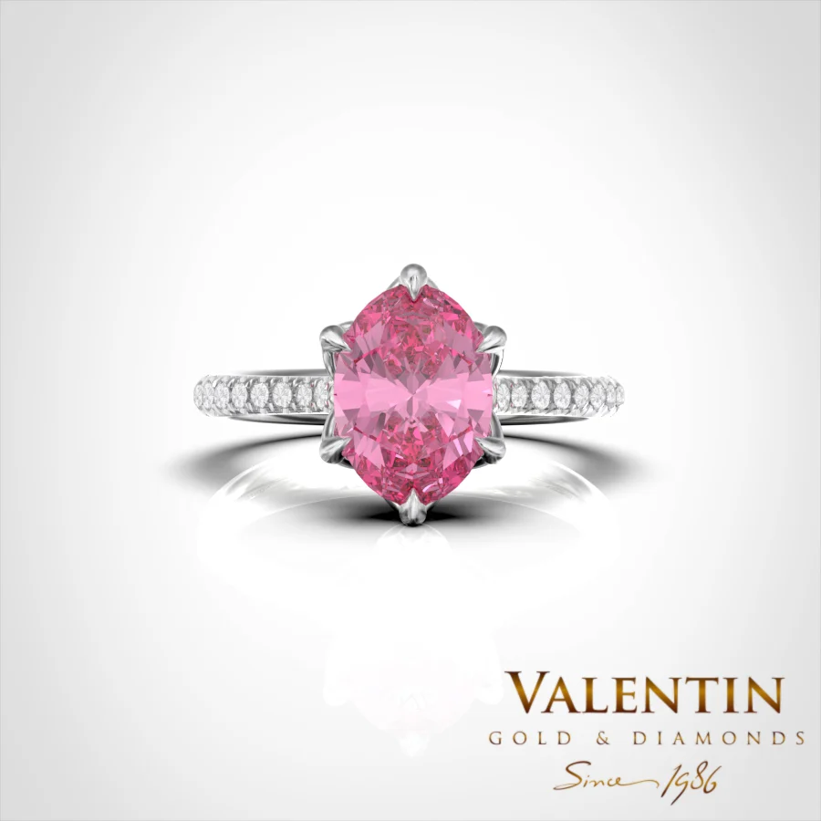 Годежен пръстен Royal Pink Sapphire 4757