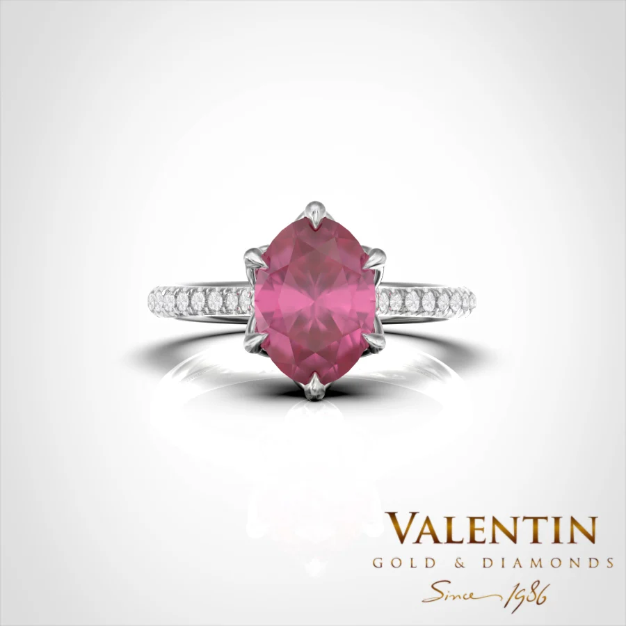 Годежен пръстен Royal Ruby 4757 – бяло злато