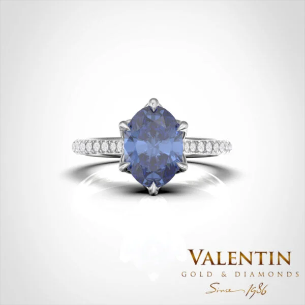 Годежен пръстен Royal Sapphire 4757 – бяло злато