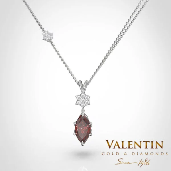 Emotion Fancy Gold Pendant 6935 – white gold