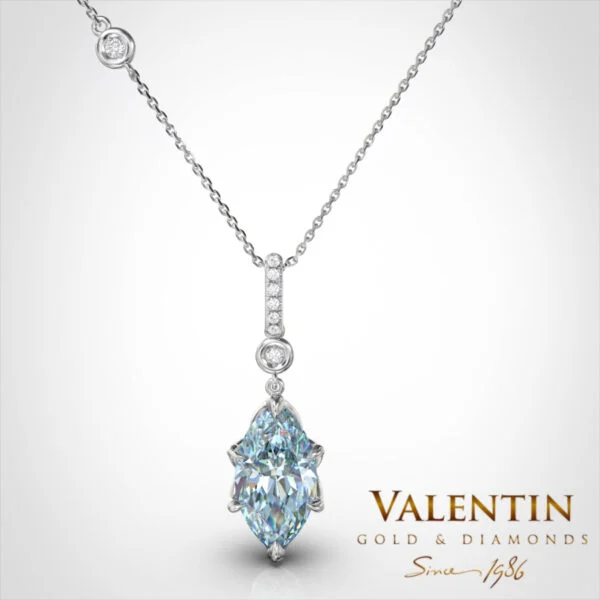 Emotion Fancy Gold Pendant 6935 – white gold