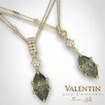 Златен медальон Emotion Tourmaline Green 6935 – жълто злато