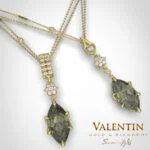 Златен медальон Emotion Tourmaline Green 6935 – жълто злато