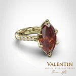 Emotion Fancy Garnet Gold Ring 4758 – yellow gold