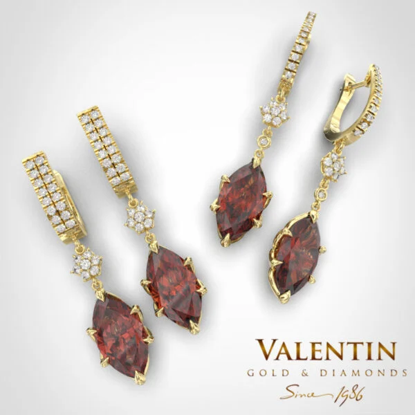 Emotion Fancy Gold Earrings 7614 – yellow gold