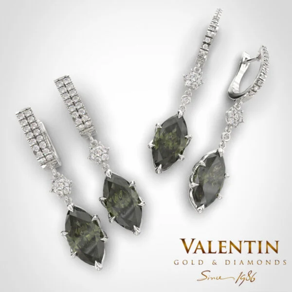 Emotion Tourmaline Green Gold Earrings 7614
