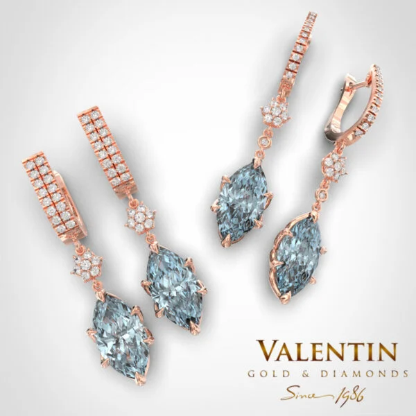 Emotion Fancy Gold Earrings 7614