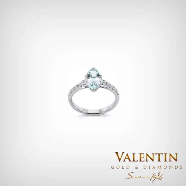 Emotion Fancy Aqua Gold Ring 4758 – white gold