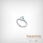 Златен пръстен Emotion Fancy Aqua 4758 – бяло злато