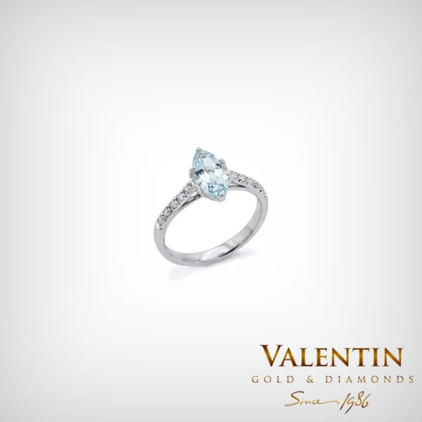 Emotion Fancy Aqua Gold Ring 4758 – white gold