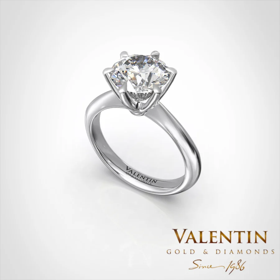 Engagement Ring 4755 – white gold