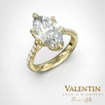 Emotion Diamond Engagement Ring 4758 – yellow gold