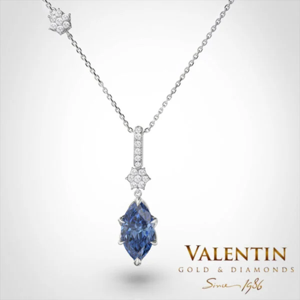 Златен медальон Emotion Sapphire 6935