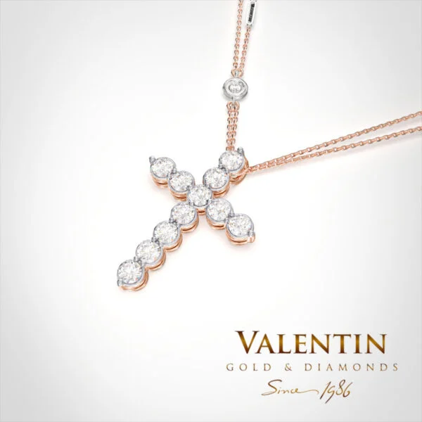 Infinity Gold Cross 6921 – rose gold