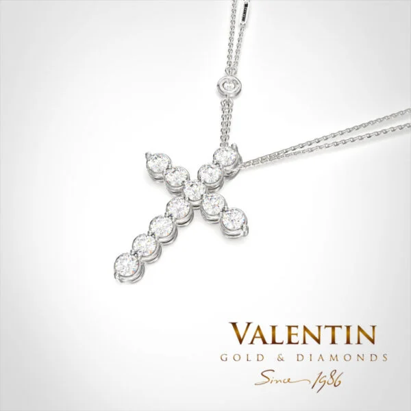 Infinity Gold Cross 6921 – white gold