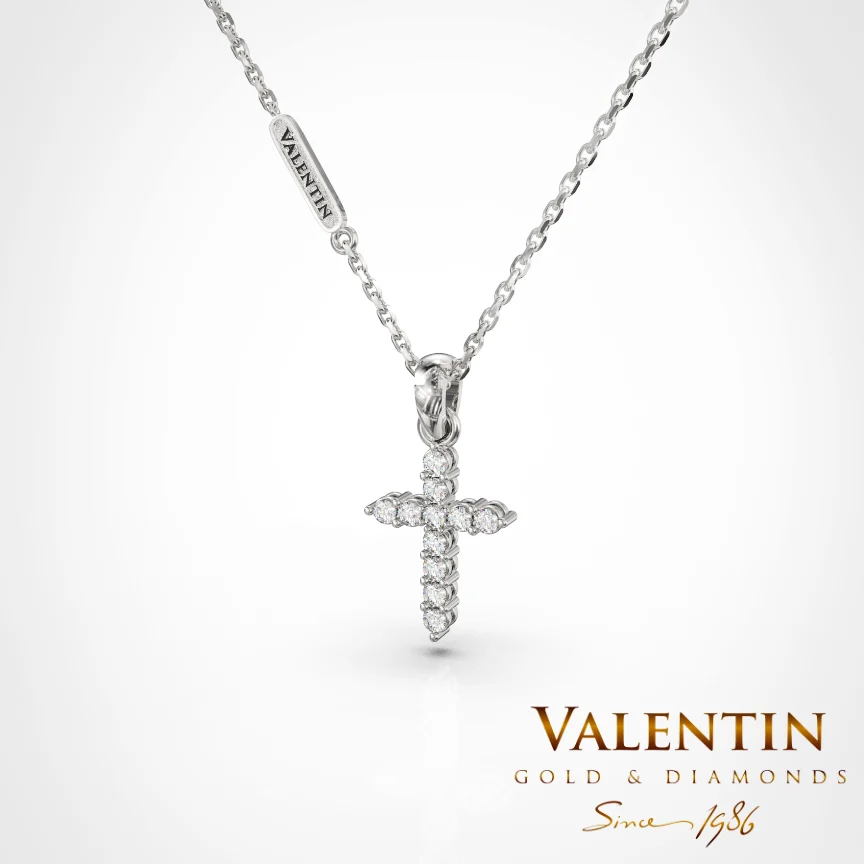 Sparkle Gold Cross 6915 – white gold