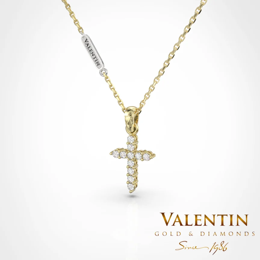 Sparkle Gold Cross 6915 – yellow gold
