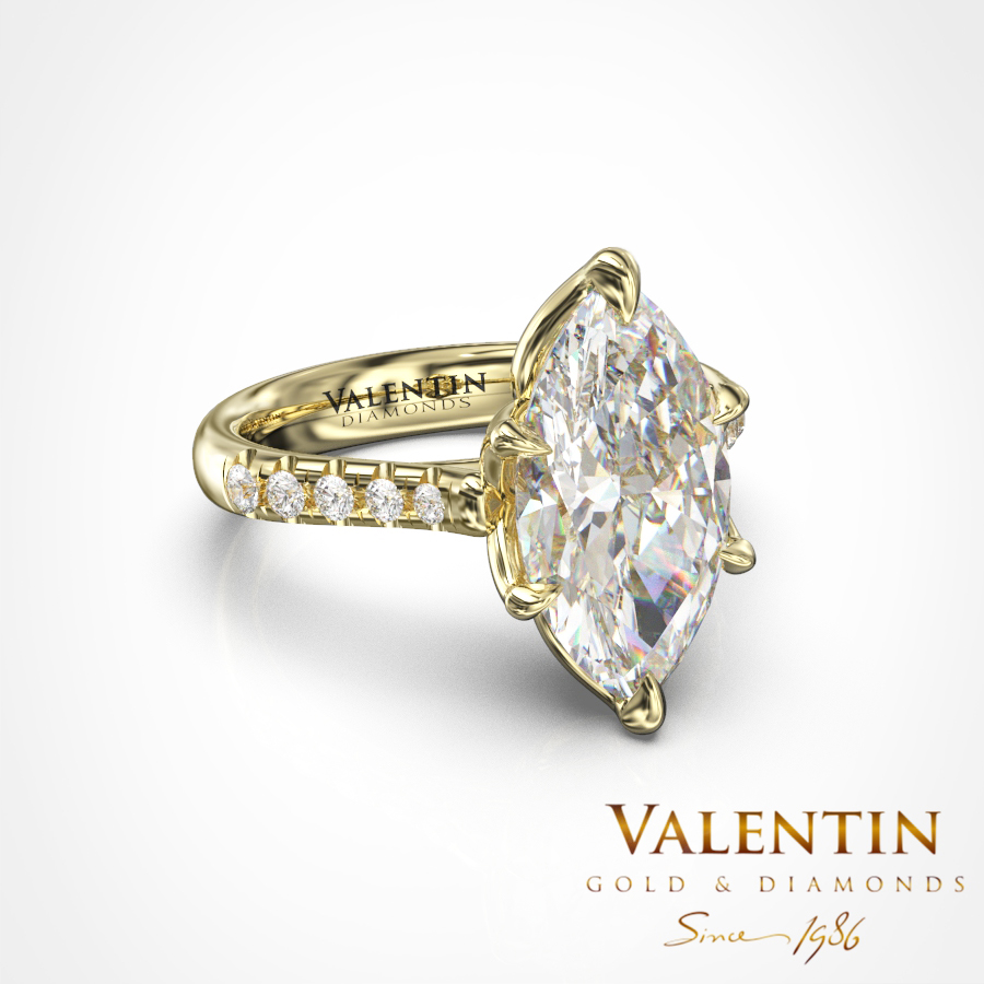 Годежен пръстен Emotion Diamond 4758 – жълто злато