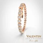 Women's Gold Tennis Bracelet 8354 – rose gold