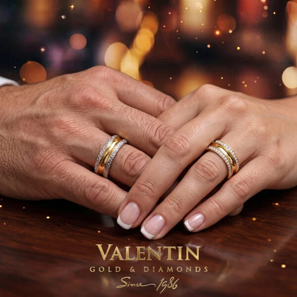 Gold Wedding Bands 4384 4385