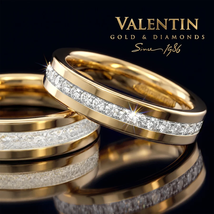 Gold Wedding Bands 4427 4428