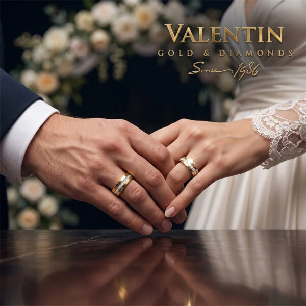 Gold Wedding Bands 4427 4428