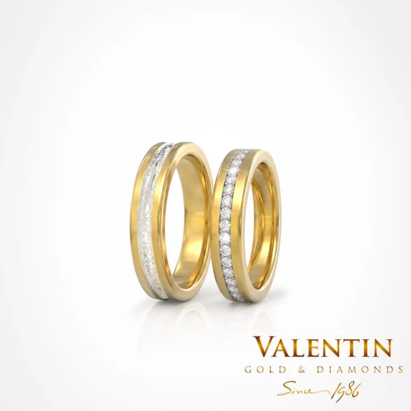 Gold Wedding Bands 4427 4428 – yellow gold
