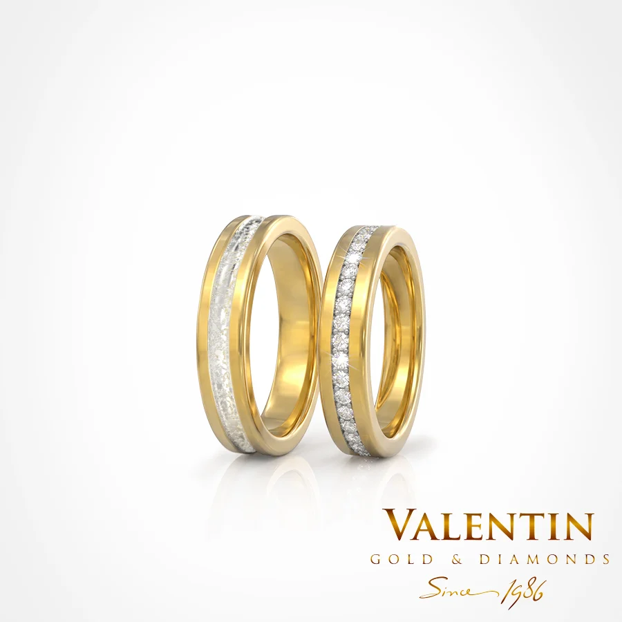 Gold Wedding Bands 4427 4428 – yellow gold
