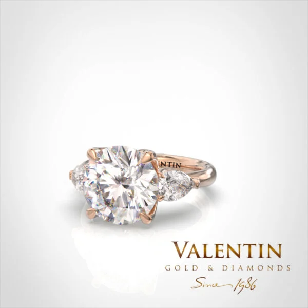 Brilliant Diamond Gold Ring 4767 – rose gold