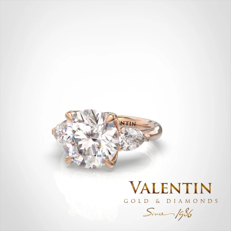 Brilliant Diamond Gold Ring 4767 – rose gold