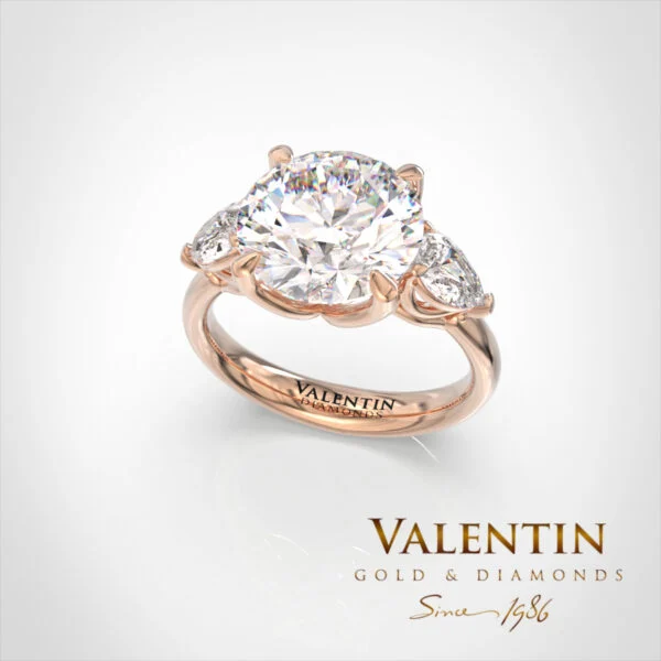 Brilliant Diamond Gold Ring 4767 – rose gold